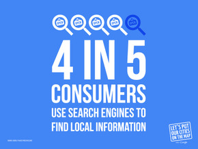 4 in 5 consumers use search engines to find local information